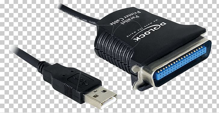 Parallel Port USB Adapter IEEE 1284 Printer PNG, Clipart, Adapter, Cable, Computer, Computer Port, Data Transfer Cable Free PNG Download
