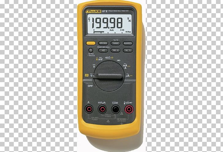 Fluke Corporation True RMS Converter Digital Multimeter Volt PNG, Clipart, Alternating Current, Calibration, Electric Potential Difference, Electronics, Liquidcrystal Display Free PNG Download