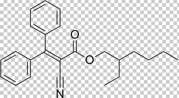 Octocrylene Chemical Substance Phenyl Group UV-Filter Triazine PNG, Clipart, Acid, Angle, Benzene, Biphenyl, Black And White Free PNG Download