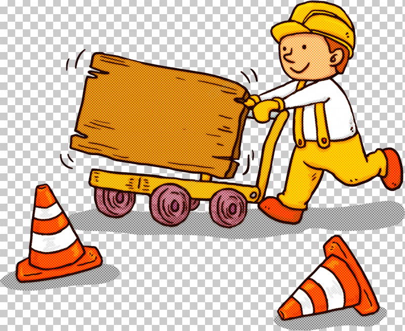 Cartoon Construction Worker Vehicle Cone Hard Hat PNG, Clipart, Cartoon, Cone, Construction Worker, Hard Hat, Hat Free PNG Download