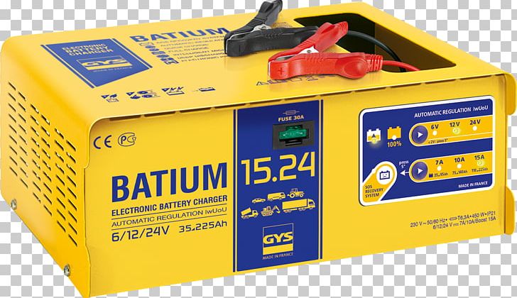 Battery Charger Electric Battery GYS BATIUM Automatic Charger 6 V Automotive Battery PNG, Clipart, Ampere, Ampere Hour, Automotive Battery, Battery Charger, Cars Free PNG Download
