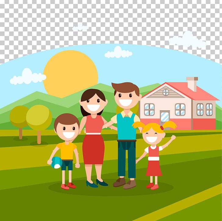 Passing The Music Down Family Flat Design House PNG, Clipart, Apartment, Cartoon, Child, Computer Wallpaper, Family Free PNG Download
