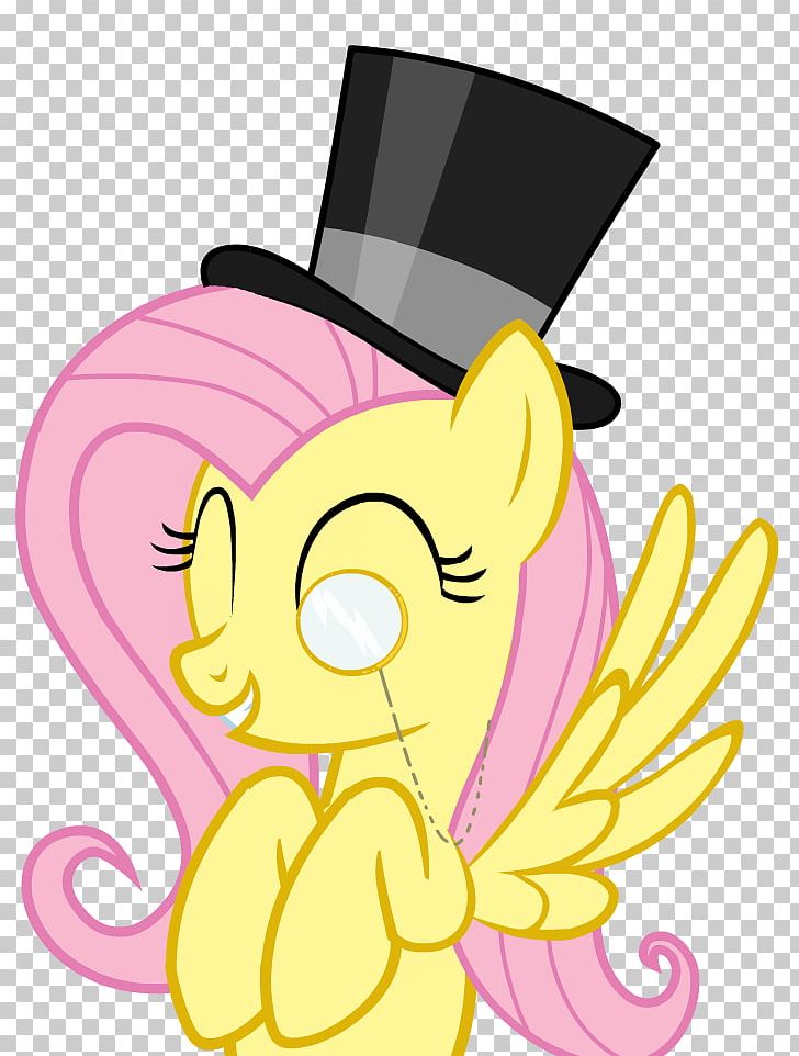 Fluttershy Cartoon Top Hat PNG, Clipart, Artist, Artwork, Cartoon, Character, Emoticon Free PNG Download