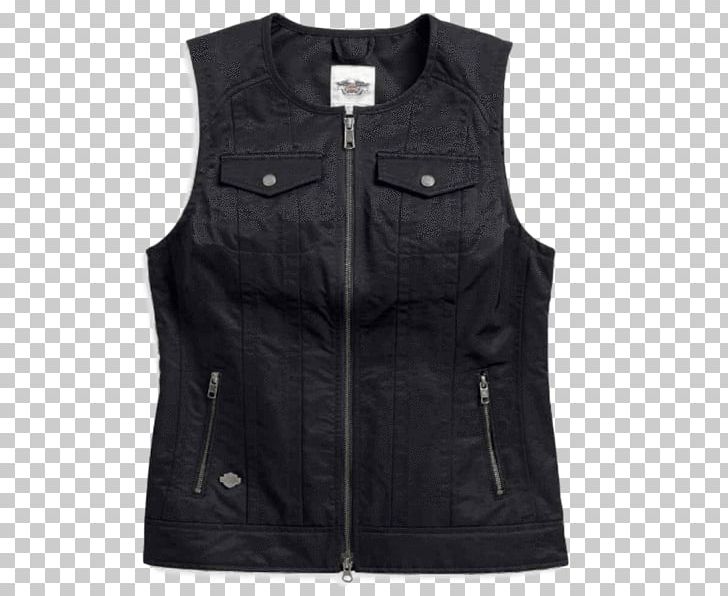 Gilets Jacket Waistcoat Pocket Zipper PNG, Clipart, Black, Clothing, Fashion, Gilets, Harleydavidson Free PNG Download