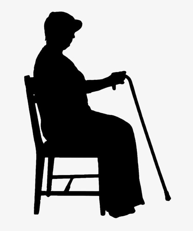 Crutches Old Lady Sitting On A Chair PNG, Clipart, Chair, Chair Clipart, Crutches, Crutches Clipart, Elderly Free PNG Download