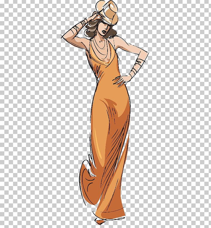 Dress Clothing Woman Skirt Drawing PNG, Clipart, Arm, Art, Cartoon, Clothing, Costume Design Free PNG Download