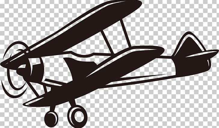 Airplane Aviation Propeller PNG, Clipart, Aircraft, Biplane, Biplane Vector, Black And White, Bran Free PNG Download