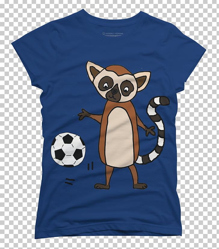 T-shirt Lemur Crew Neck TeePublic Sleeve PNG, Clipart, Blue, Bluza, Cartoon, Clothing, Crew Neck Free PNG Download