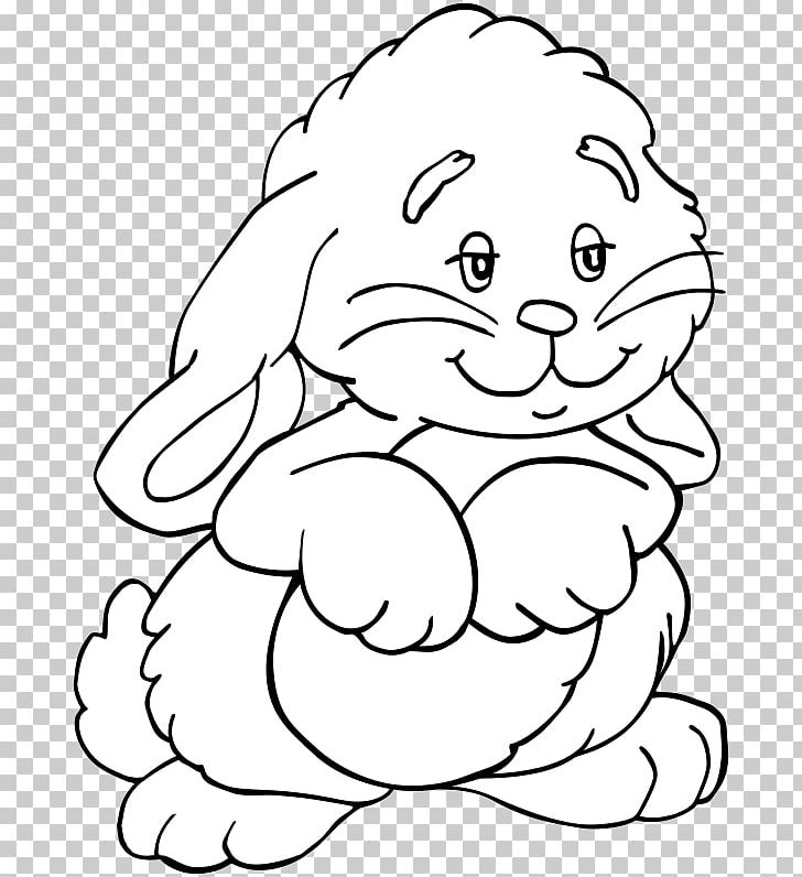 bunny rabbit drawing in color