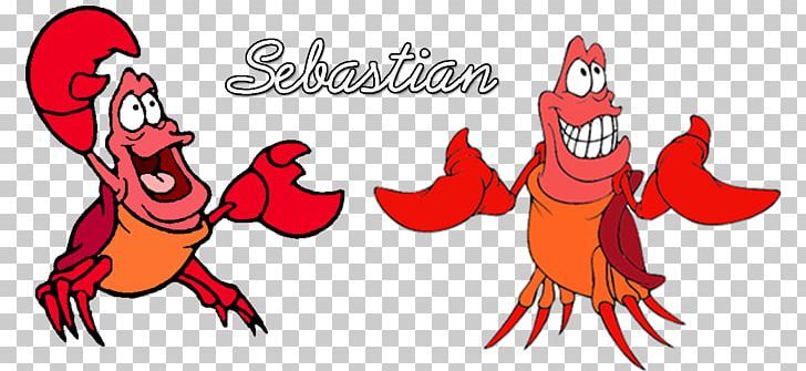 Sebastian Ariel Ursula Crab King Triton PNG, Clipart, Animals, Ariel, Art, Beak, Cartoon Free PNG Download