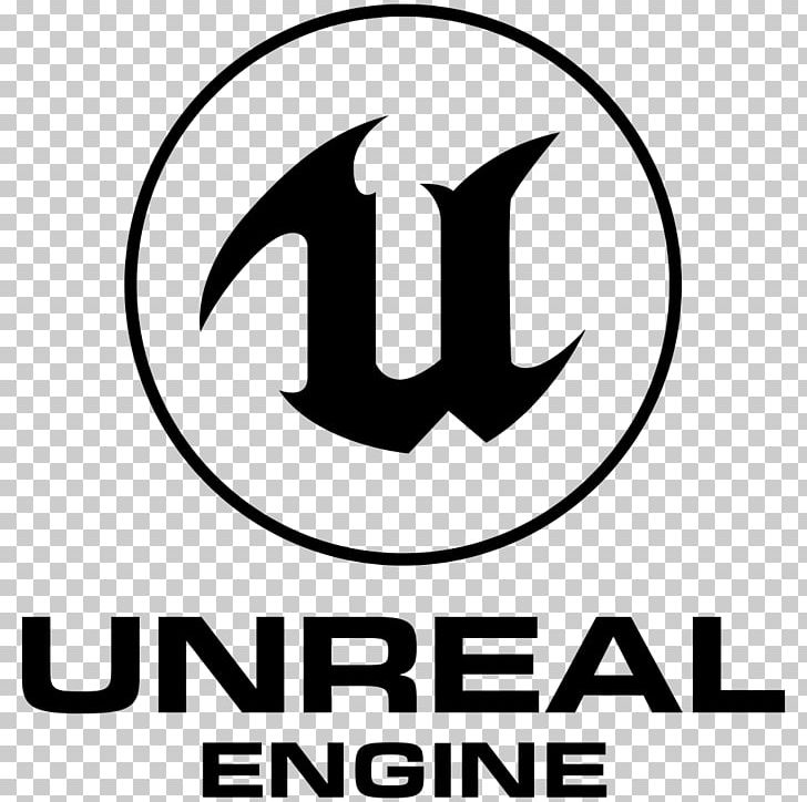 Unreal Tournament Unreal Engine 4 Game Engine PNG, Clipart, Area, Black And White, Brand, Circle, Engine Logo Free PNG Download