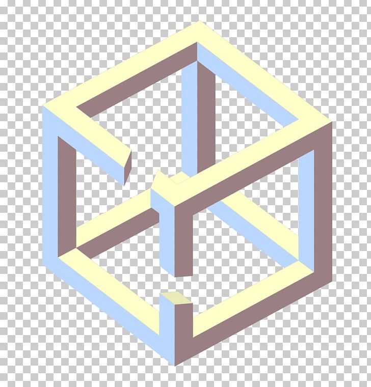 Penrose Triangle Impossible Cube Impossible Object Necker Cube PNG ...