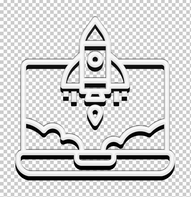 Startup Icon Rocket Icon PNG, Clipart, Blackandwhite, Coloring Book, Emblem, Line, Line Art Free PNG Download