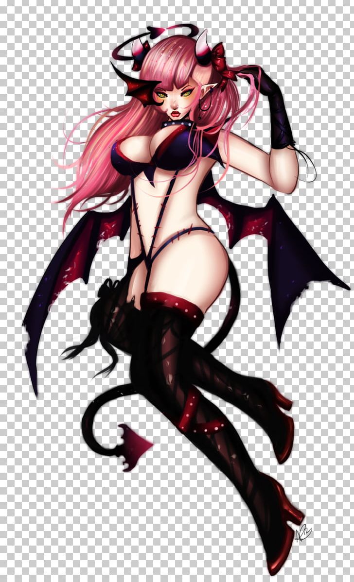 Anime Devil Demon Angel Art PNG, Clipart, Anime, Brown Hair, Cg Artwork, Character, Costume Design Free PNG Download
