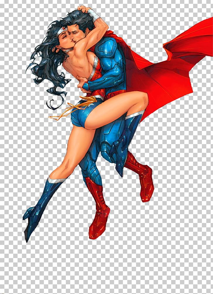 Diana Prince Superman/Wonder Woman Kiss Female PNG, Clipart, Action Figure, Art, Batmansupermanwonder Woman Trinity, Comic, Comic Book Free PNG Download