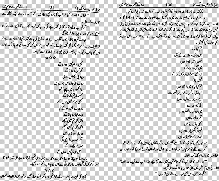 Urdu Book Romance Film Novel Document PNG, Clipart, Angle, Area, Black And White, Book, Calligraphy Free PNG Download
