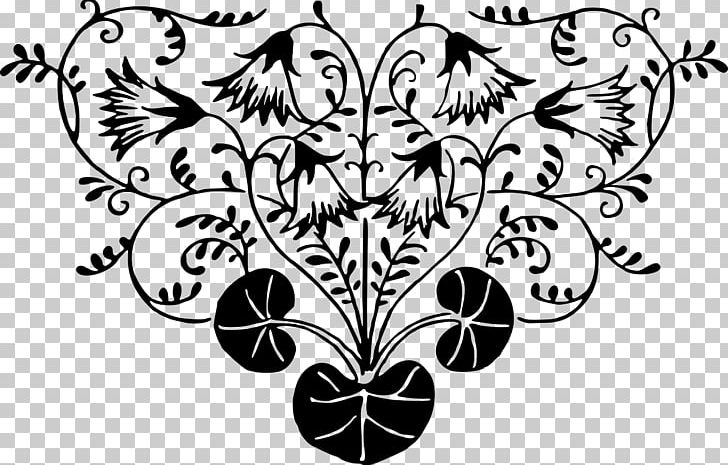 Floral Design Black And White Visual Arts Flower PNG, Clipart, Art, Artwork, Black, Black And White, Branch Free PNG Download