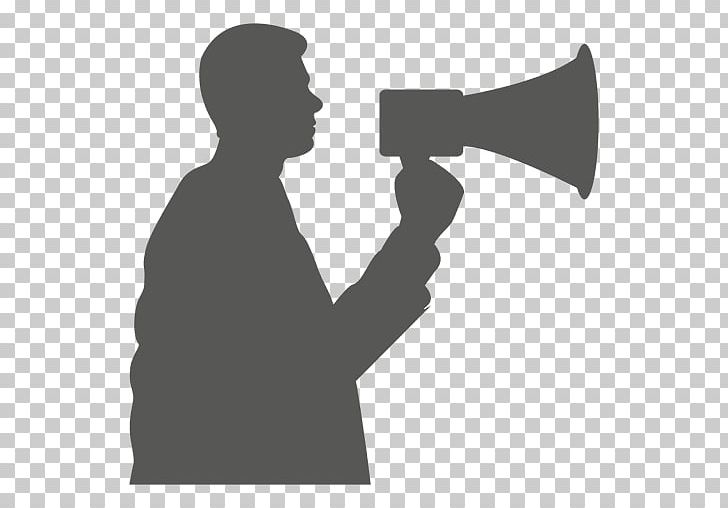 Megaphone Computer Icons Computer Network PNG, Clipart, Angle, Autocad Dxf, Black And White, Brass Instrument, Cheering Free PNG Download