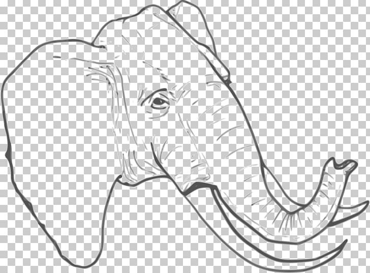 African Elephant Drawing Graphics Line Art PNG, Clipart, African Elephant, Animals, Art, Artwork, Black And White Free PNG Download