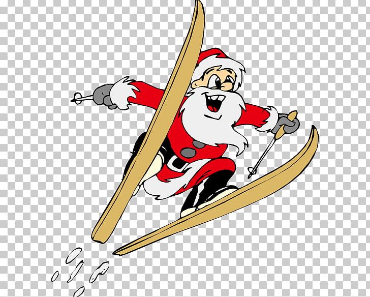 Santa Claus Skiing PNG, Clipart, Alpine Skiing, Art, Cartoon, Christmas, Christmas Elements Free PNG Download