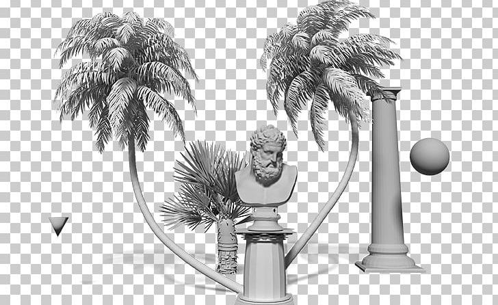 Palm Trees Product Design Animated Cartoon PNG, Clipart, Animated Cartoon, Arecales, Black And White, Drawing, Fireworks Festival Free PNG Download