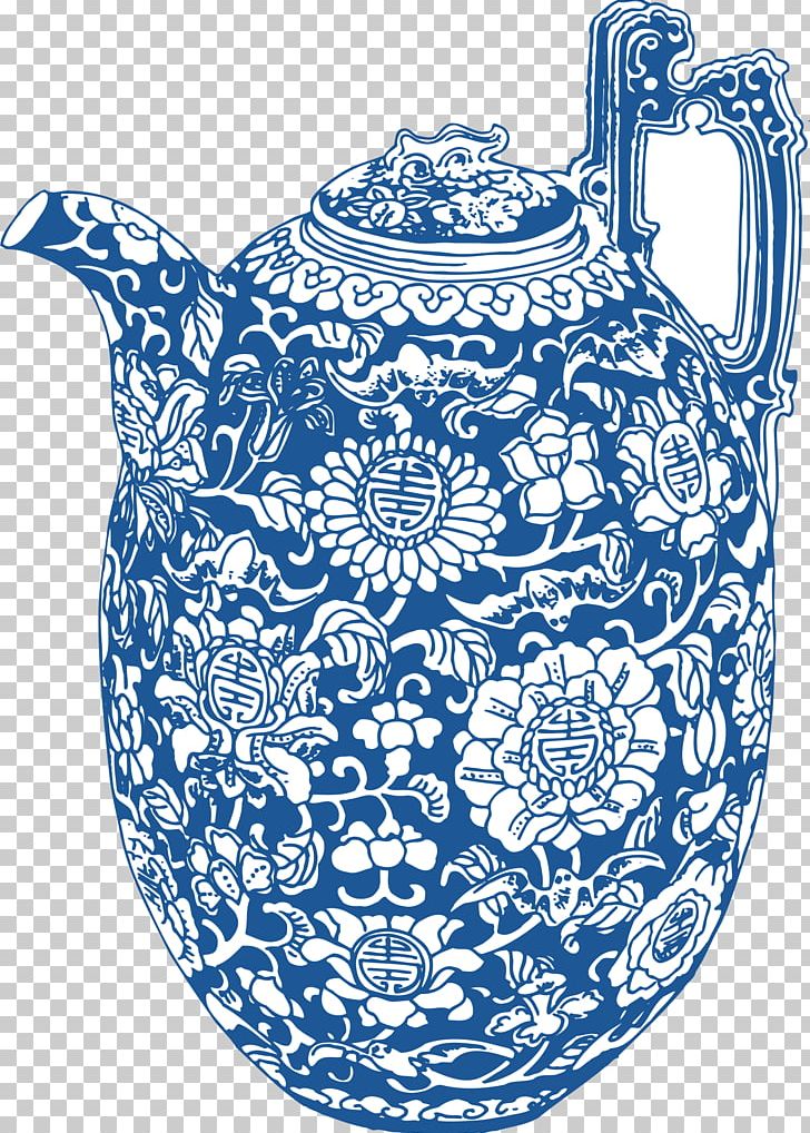 Blue And White Pottery Chinese Ceramics Porcelain Euclidean PNG, Clipart, Alcohol Bottle, Blue, Blue And White Porcelain, Blue And White Pottery, Bottle Free PNG Download