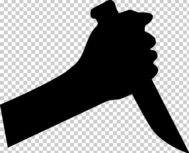 Knife Silhouette PNG, Clipart, Angle, Arm, Black, Black And White, Decal Free PNG Download