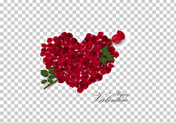 Valentines Day Heart Rose Illustration PNG, Clipart, Encapsulated Postscript, Flower, Flowers, Fruit, Frutti Di Bosco Free PNG Download
