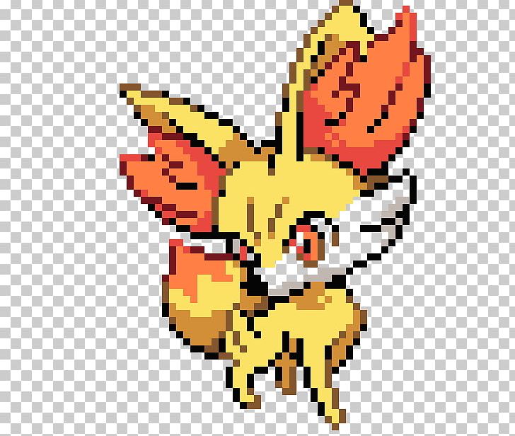 Pokémon X And Y Pixel Art Fennekin PNG, Clipart, Area, Art, Beak, Bulbasaur, Chicken Free PNG Download