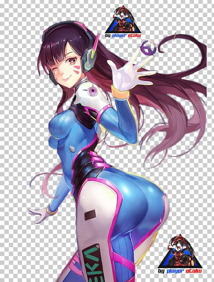 Overwatch Anime D.Va Mangaka PNG, Clipart, Action Figure, Anime, Art, Black Hair, Cartoon Free PNG Download