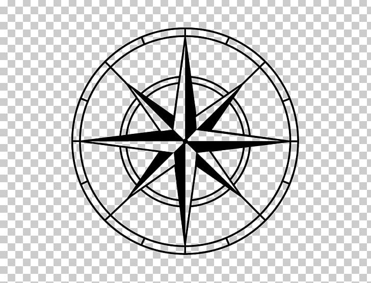 Compass Rose PNG, Clipart, Angle, Area, Bicycle Wheel, Black And White, Circle Free PNG Download