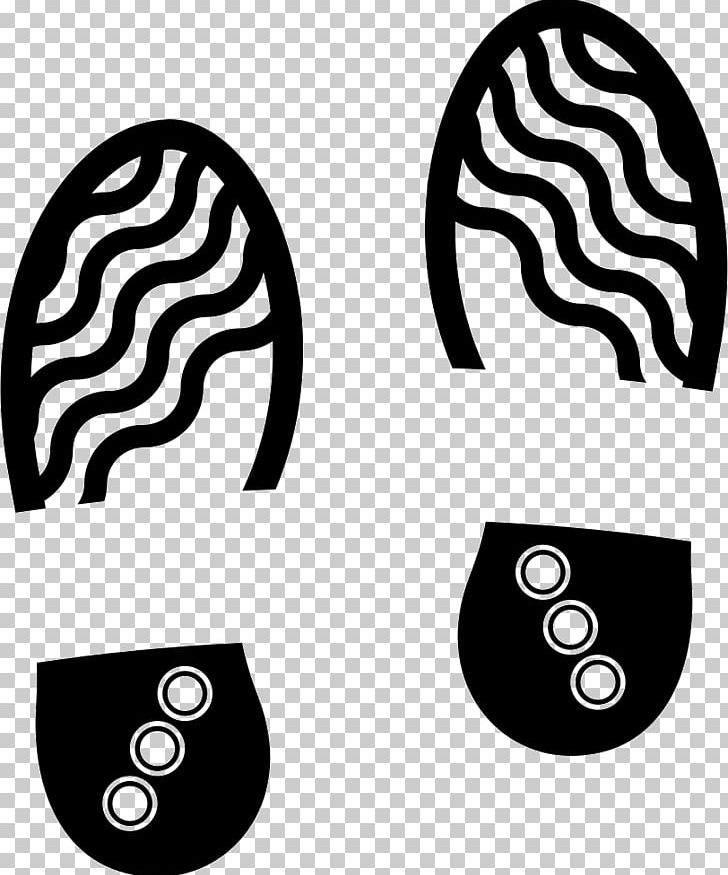 Footprint Computer Icons Shoe PNG, Clipart, Black, Black And White, Circle, Computer Icons, Download Free PNG Download
