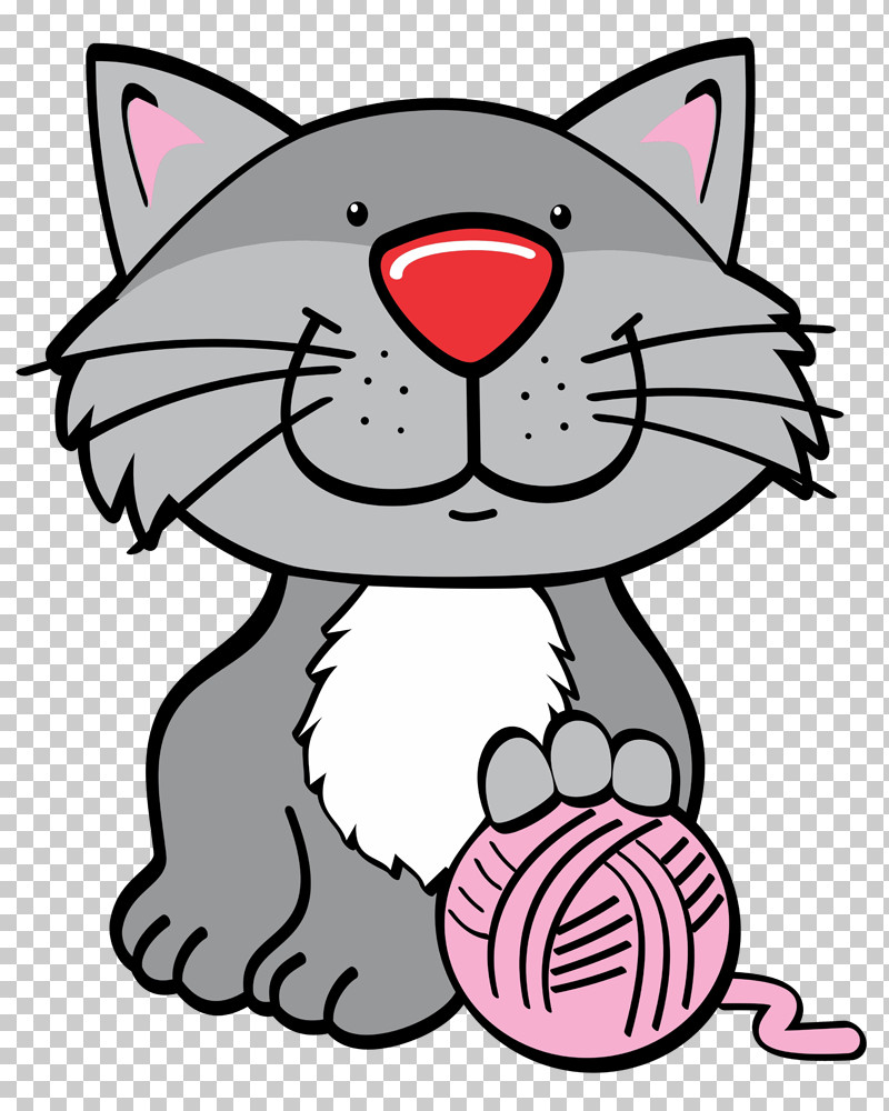 Cartoon Cat Nose Pink Head PNG, Clipart, Cartoon, Cat, Head, Nose, Pink Free PNG Download