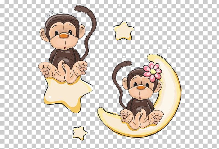 Monkey Cartoon PNG, Clipart, Animals, Cute Girl, Cute Sticker, Depositphotos, Drawing Free PNG Download