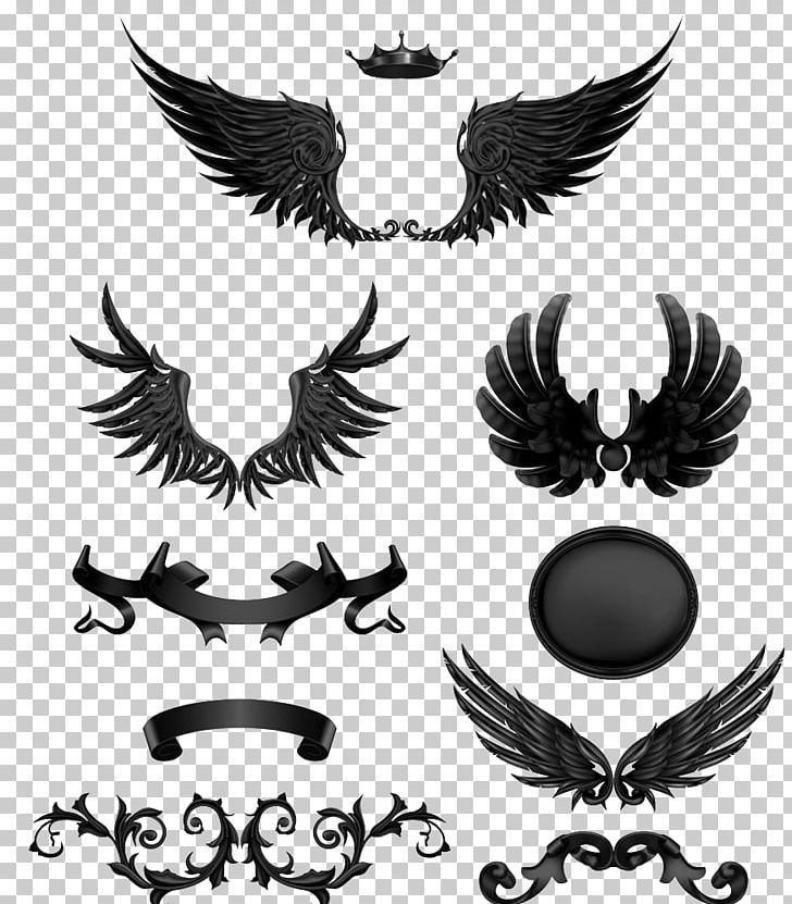 Black Wings PNG, Clipart, Black, Black And White, Computer Icons, Creative Market, Creative Web Design Free PNG Download