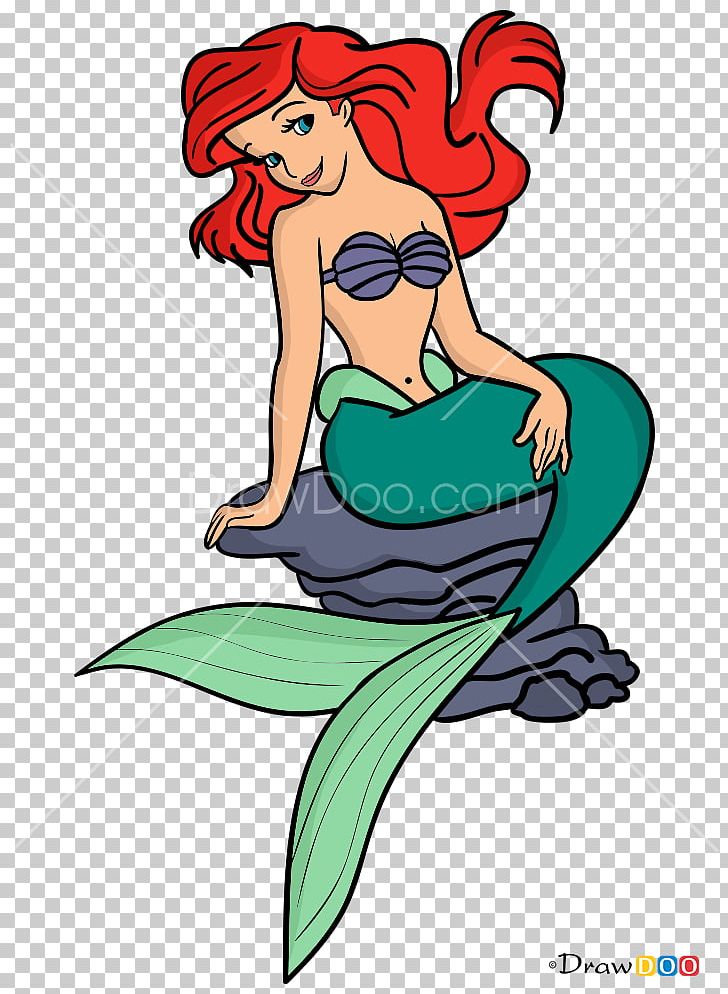 Mermaid Ariel Drawing Illustration Draw So Cute PNG, Clipart,  Free PNG Download