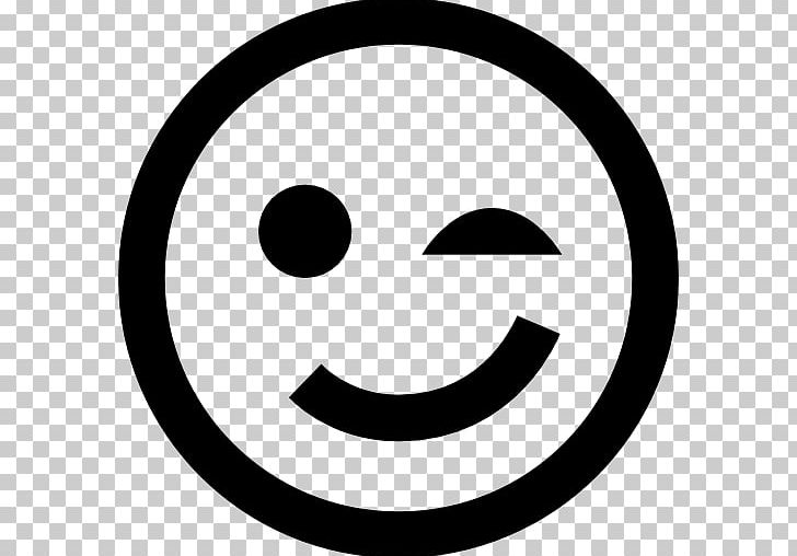 Smiley Emoticon Computer Icons Wink PNG, Clipart, Area, Black And White, Circle, Computer Icons, Download Free PNG Download