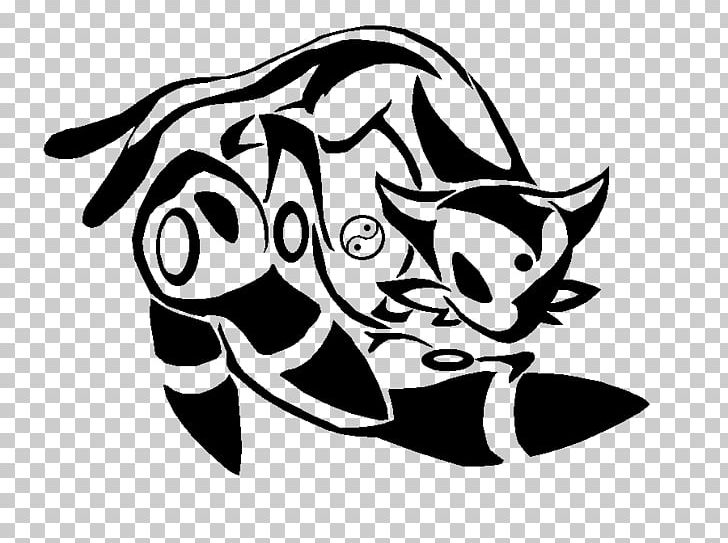 Cat Koi Yin And Yang Tattoo Black And White PNG, Clipart, Animals, Black, Carnivoran, Cartoon, Cat Like Mammal Free PNG Download