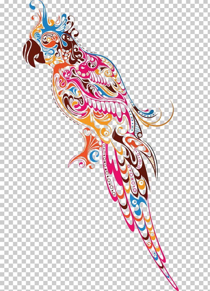 Parrot Drawing Color Bird PNG, Clipart, Animals, Art, Art Abstracts, Artwork, Beak Free PNG Download