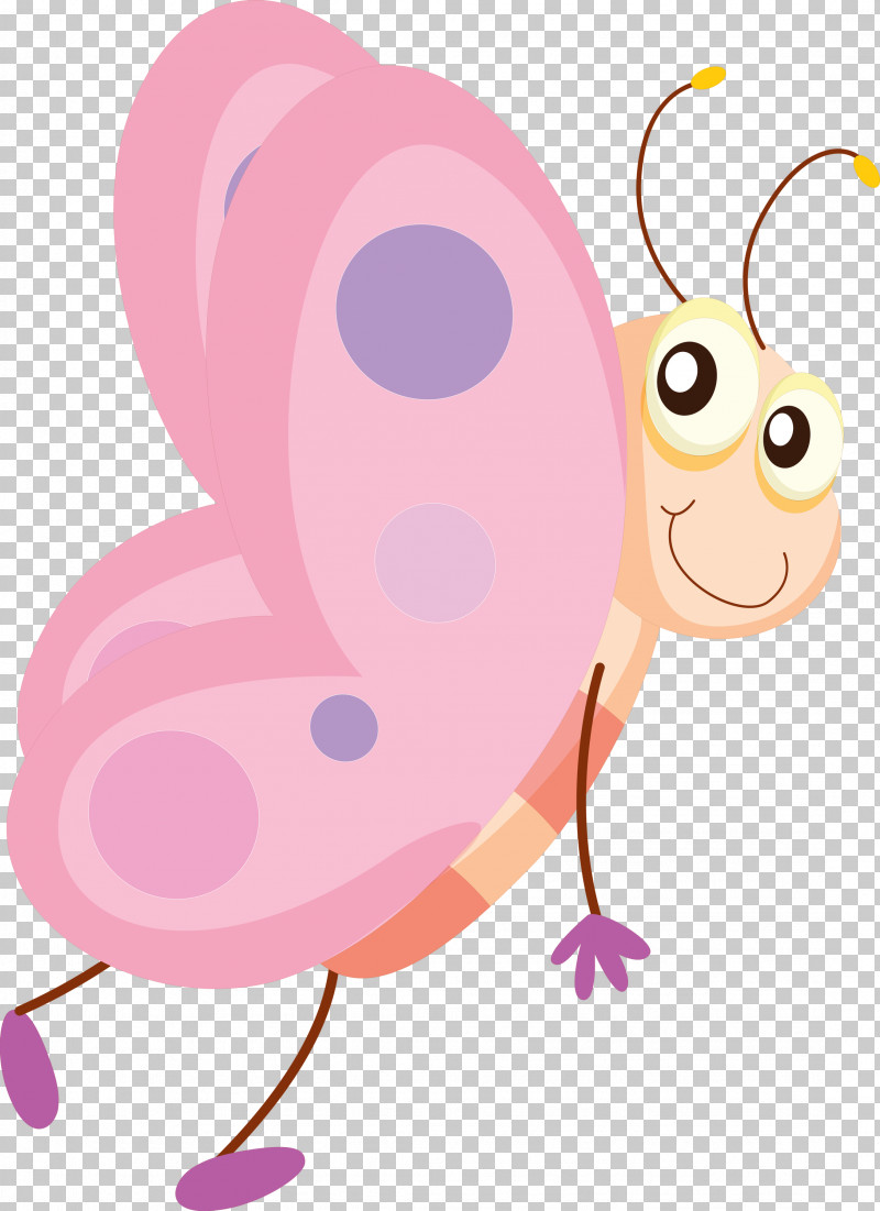 Cartoon Pink Butterfly PNG, Clipart, Butterfly, Cartoon, Pink Free PNG Download