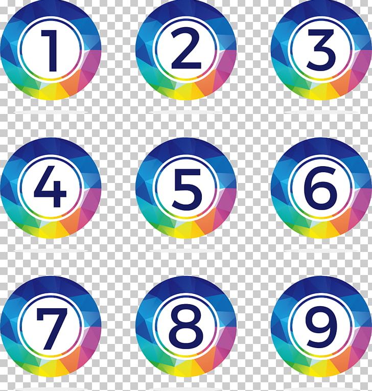 Euclidean Number Icon PNG, Clipart, Button, Circle, Colorful Background, Color Low Polygon, Color Pencil Free PNG Download