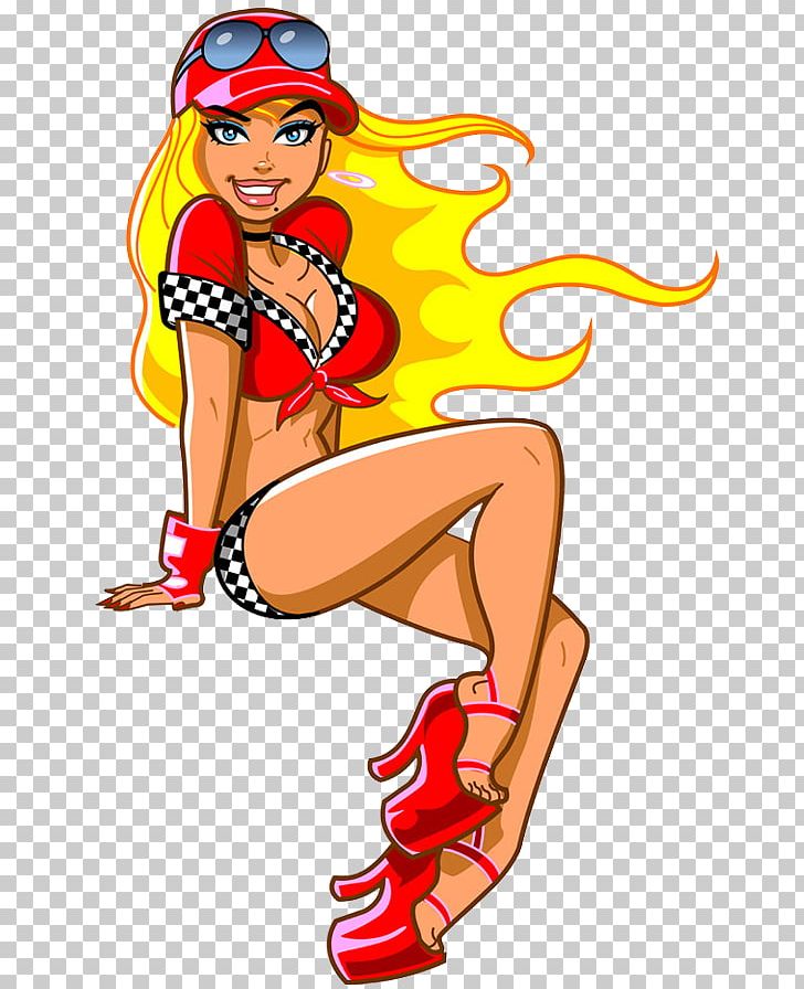 Pin-up Girl Female Decal PNG, Clipart, Arm, Art, Auto Racing, Cartoon, Decal Free PNG Download