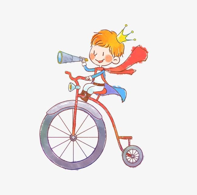 Cycling Little Prince PNG, Clipart, Bicycle, Cloak, Crown, Cycling Clipart, Cycling Clipart Free PNG Download