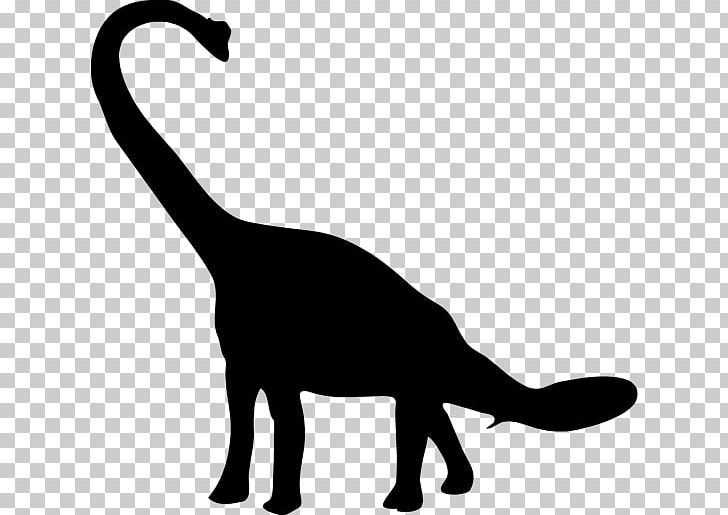 Brachiosaurus Brontosaurus Diplodocus Tyrannosaurus PNG, Clipart, Black, Black And White, Brachiosaurus, Carnivoran, Cat Like Mammal Free PNG Download