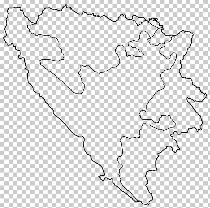 Federation Of Bosnia And Herzegovina Republika Srpska Blank Map PNG, Clipart, Administrative Division, Area, Atlas, Black And White, Blank Free PNG Download