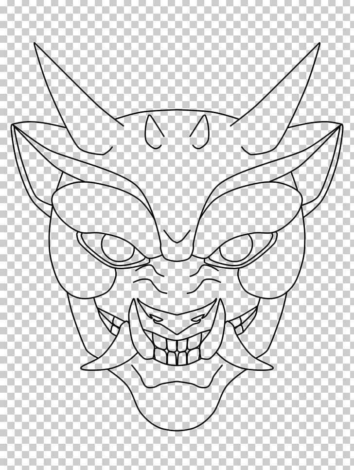 Line Art Drawing Oni Mask PNG, Clipart, Angle, Art, Art Museum, Artwork, Black Free PNG Download