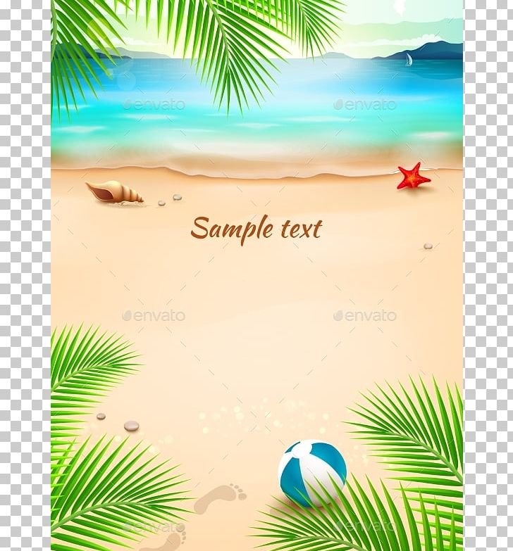 Beach Summer Illustration PNG, Clipart, Arecales, Beach, Branch, Caribbean, Computer Wallpaper Free PNG Download