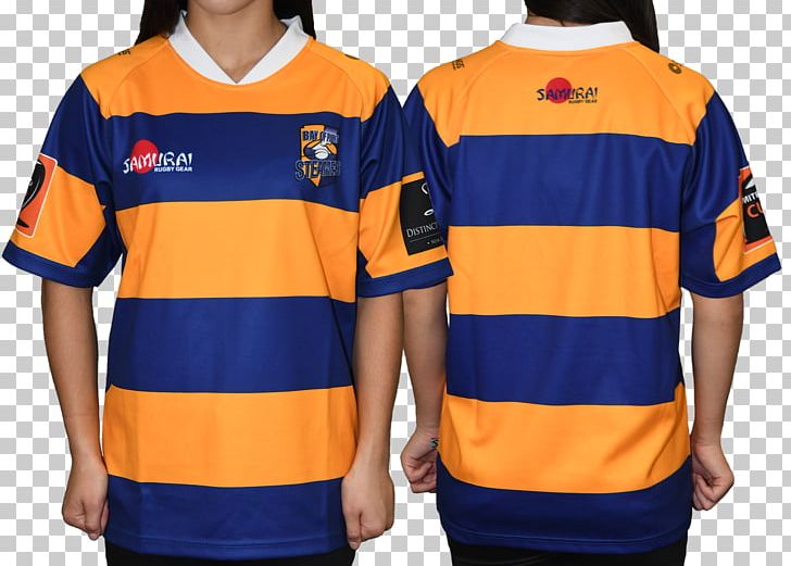 T-shirt Sleeve Rugby Shirt Jersey Rugby Union PNG, Clipart, Blue, Clothing, Electric Blue, Jersey, Orange Free PNG Download