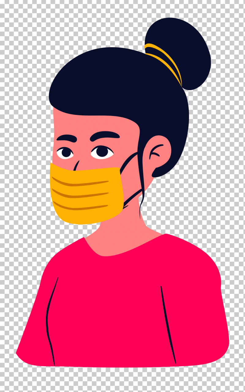 Girl With Mask Girl Mask PNG, Clipart, Cartoon, Character, Face, Facial Hair, Forehead Free PNG Download