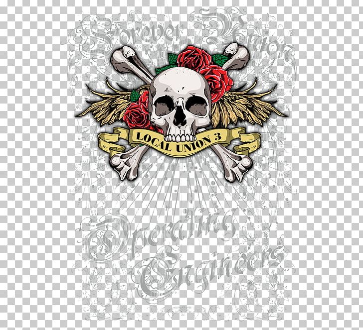 Illustration Skull PNG, Clipart, Art, Bone, Crest, Graphic Design, Printed Skull Skeleton Free PNG Download